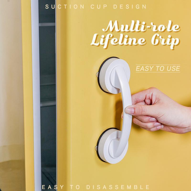 Powerful Suction Cup Handle Safe-Grip Bathroom Suction-Cup Shower-Handle Refrigerator-Handrail No-Drilling with Safe-Grip Shower