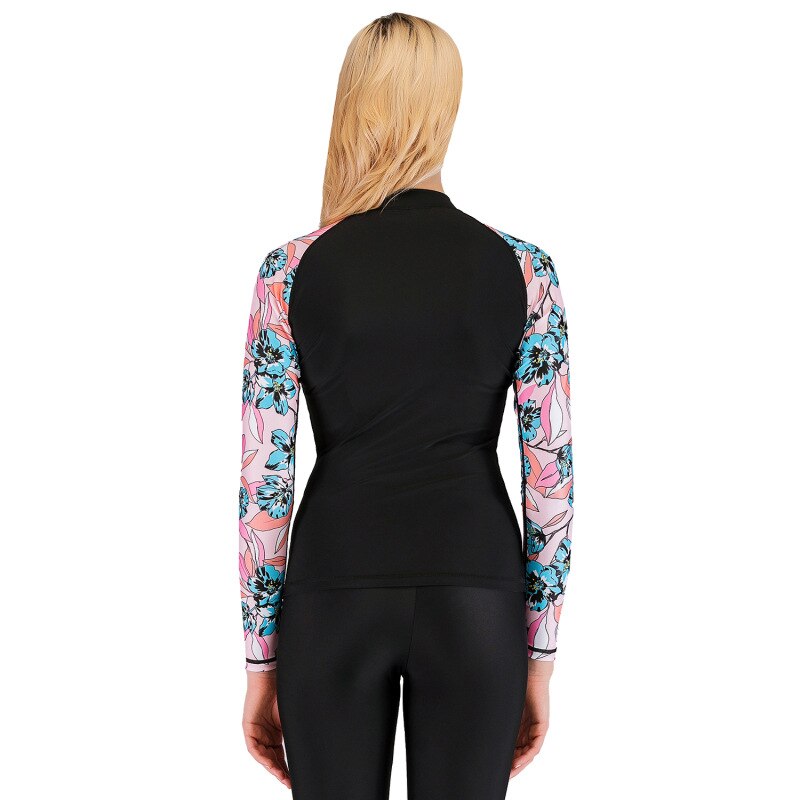 Bloemen Gedrukt Lange Mouwen Rash Guards Vrouwen Badmode T Shirts Vrouwelijke Zwempakken Zeilen Surfen Zwemmen Tops Baden Sutis Eo