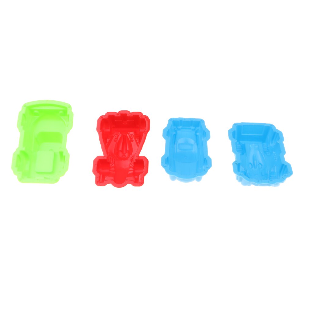 6Pcs Mini Multi-gekleurde Voertuig Zand Mallen Strand Kit, Voertuig, Vrachtwagen, racing Auto En Trein, Kinderen Educatief Speelgoed