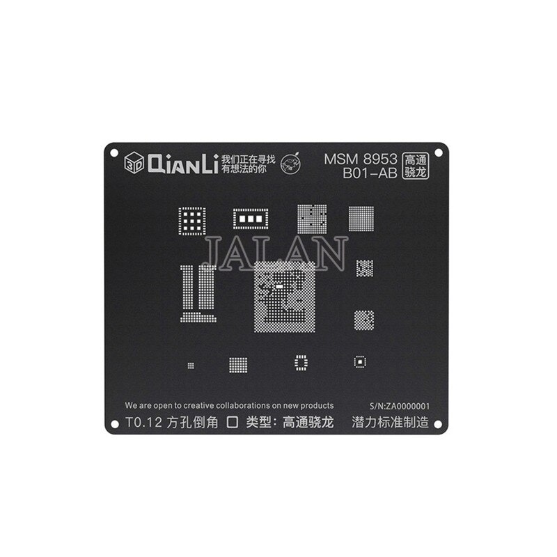 Qianli 3D Bga Reballing Stencil Plating Tin Reparatie Voor Android MSM8909 MSM8916 MSM8917 MSM8937 MSM8939 MSM8940 MSM8953: MSM 8953 B01