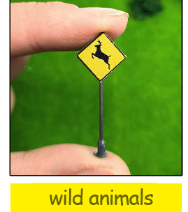 1PC HO Scale Traffic Signs Model Building Sand Table Accessories Micro Landscape Decor 1/87 Railroad Sign Игрушки: 1pc style14