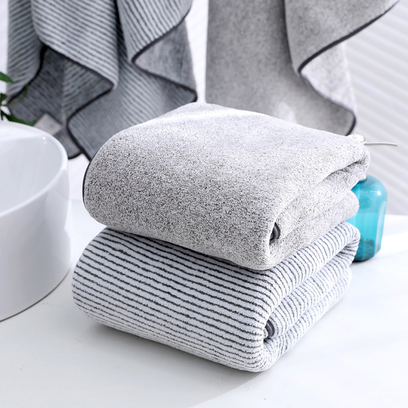 Antibakterielles Badetuch der Güteklasse 5A, Bambuskohlefaser-Handtuch, verdickte Badetücher für den Körper, für Fitnessstudio, Sport, Dusche, Robe
