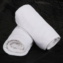 2pcs Super Absorbent Washable Reuseable Adults Baby Diaper Nappies Inserts Changing Cloth Liners White