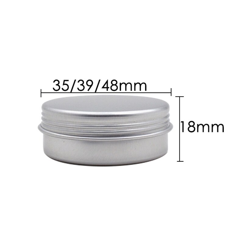Aluminum Tin Jars Aluminum Cosmetic Containers Round Cans with Screw Cap Lid for DIY Crafts,Cosmet