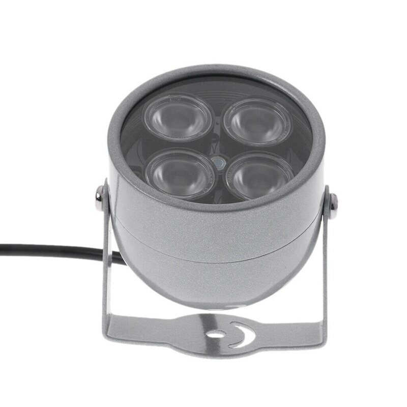 Cctv ccd 4 led array ir infrarød vision natlys vandtæt ip kamera lampe