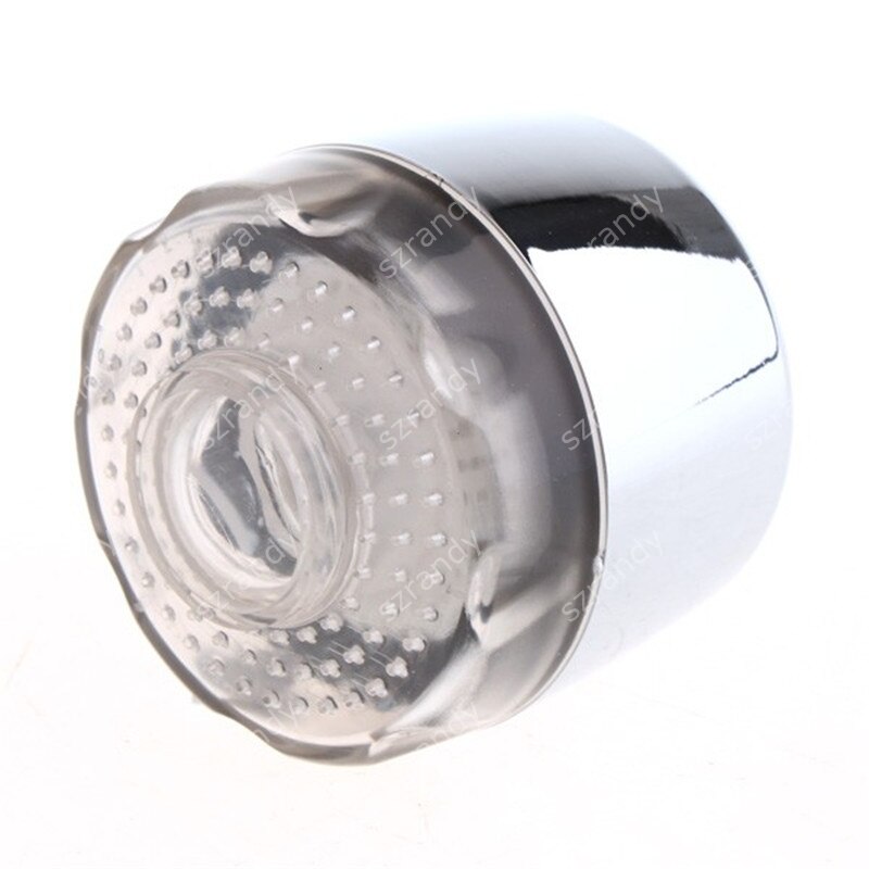 Plastic Led Blauw Kleuren Licht Kraan Hoofd Met Adapters