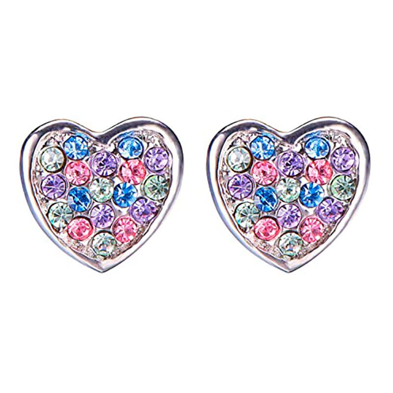 Boucles d'oreilles licorne pour petite fille, bijoux en cristal, chat, papillon, arc-en-ciel, cœur, étoile, de noël, tendance