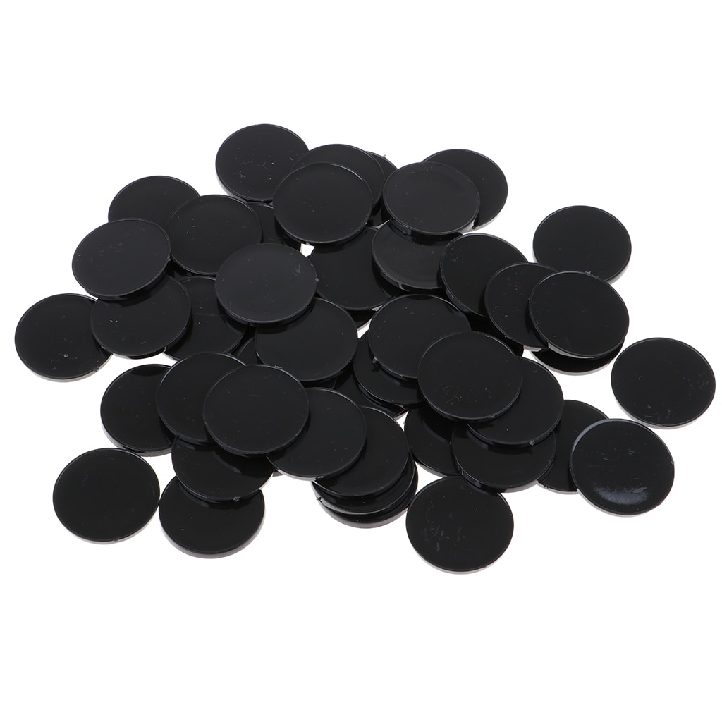 50pcs Miniature Model Figure Bases RPG Gaming Miniatures DIY Accessories Small Round 1 inch