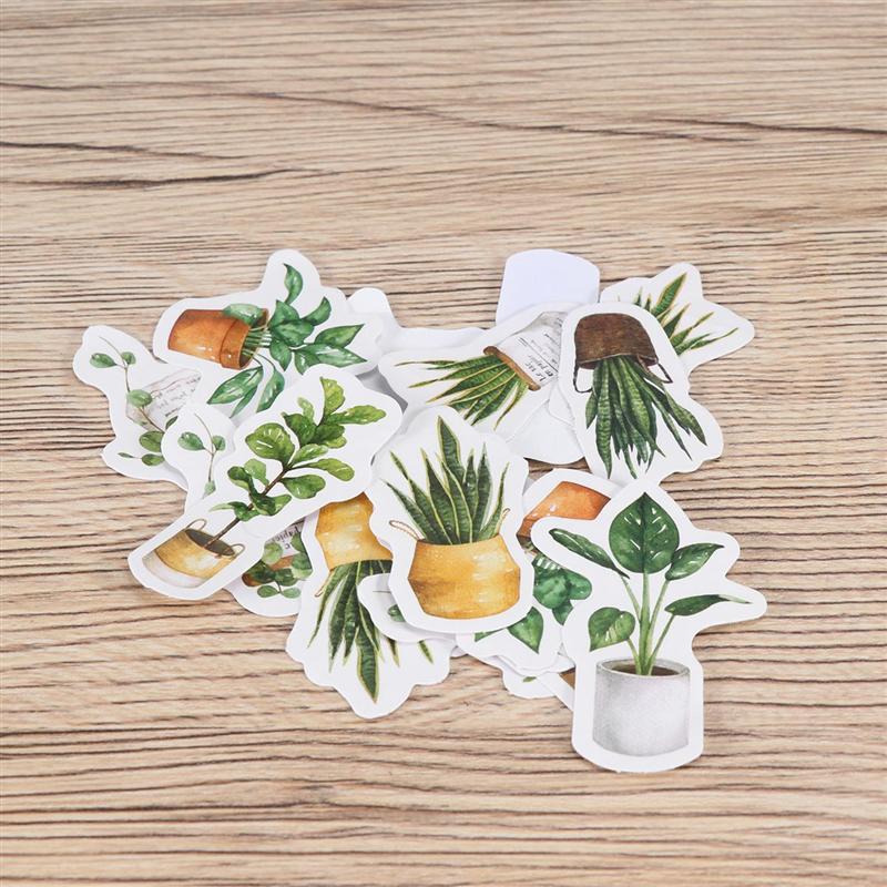 3PCS Scrapbooking Sticker Lovely Fresh Style Leaves Unique DIY Photo Album Decor Scrapbook Sticker for Album Diary DIY