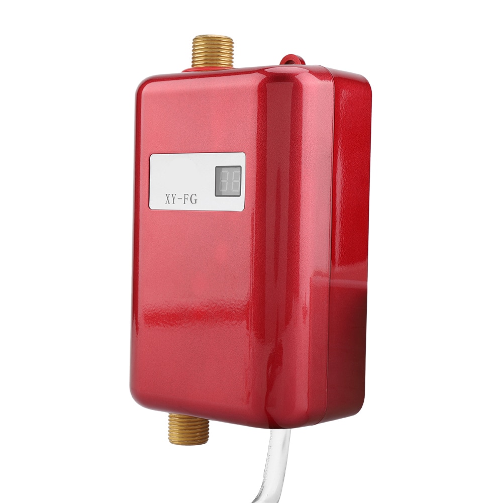 Øjeblikkelig vandvarmer mini tankfri elektrisk vandvarmer til køkkenbadeværelse brusebad eu-stik 220v 3800w