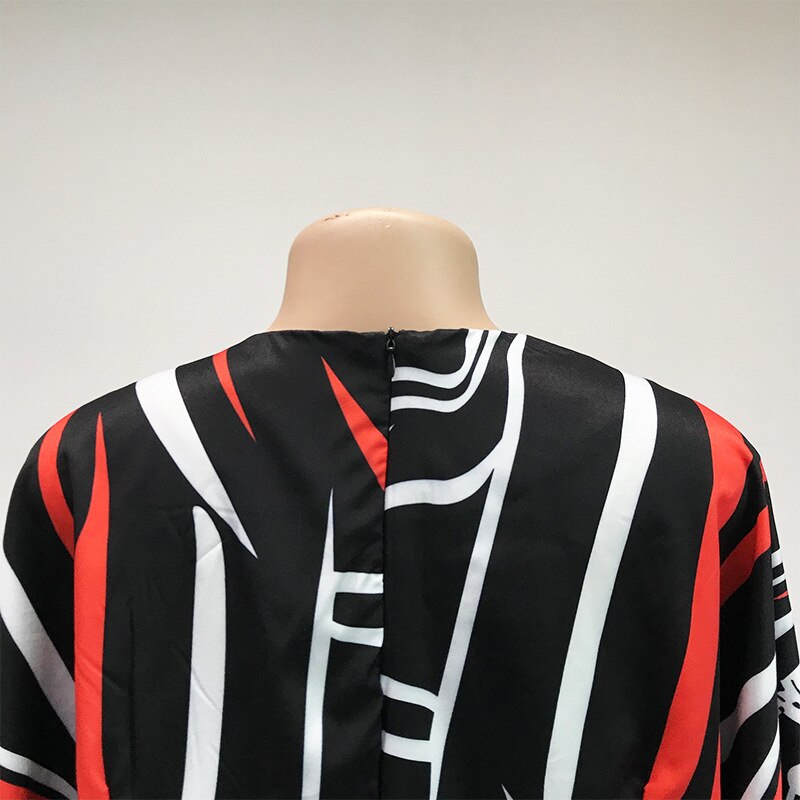 Ropa africana para mujeres, mono estampado de manga larga, verano,