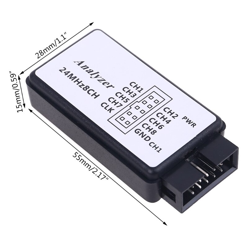 USB Analyzer 24MHz 8 Channel 24M/seconds Debugger for ARM FPGA 8CH Debug T3EB