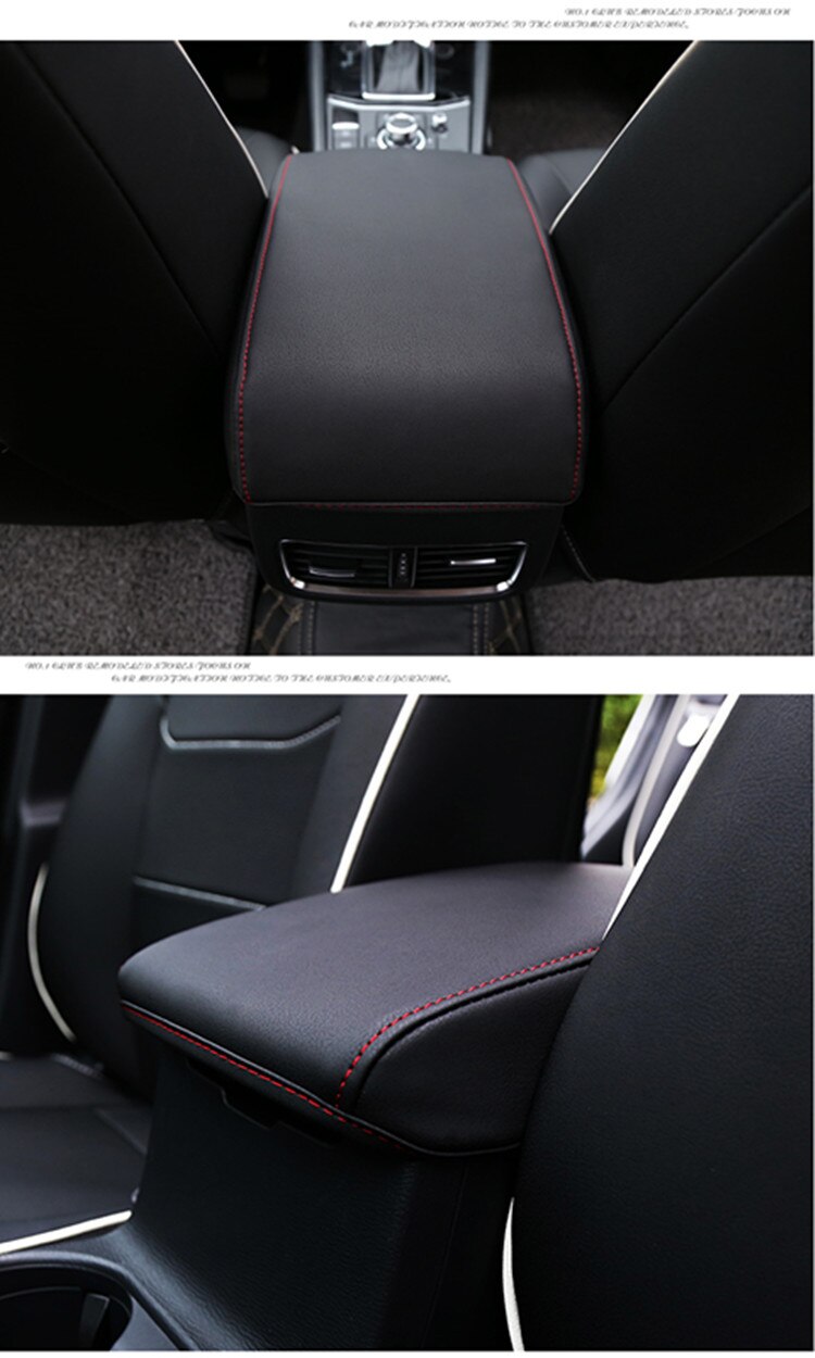 For Mazda CX-5 CX5 KF 2nd Gen Armrest Console Pad Cover Cushion Support Box Armrest Top Mat Liner Car Stickers