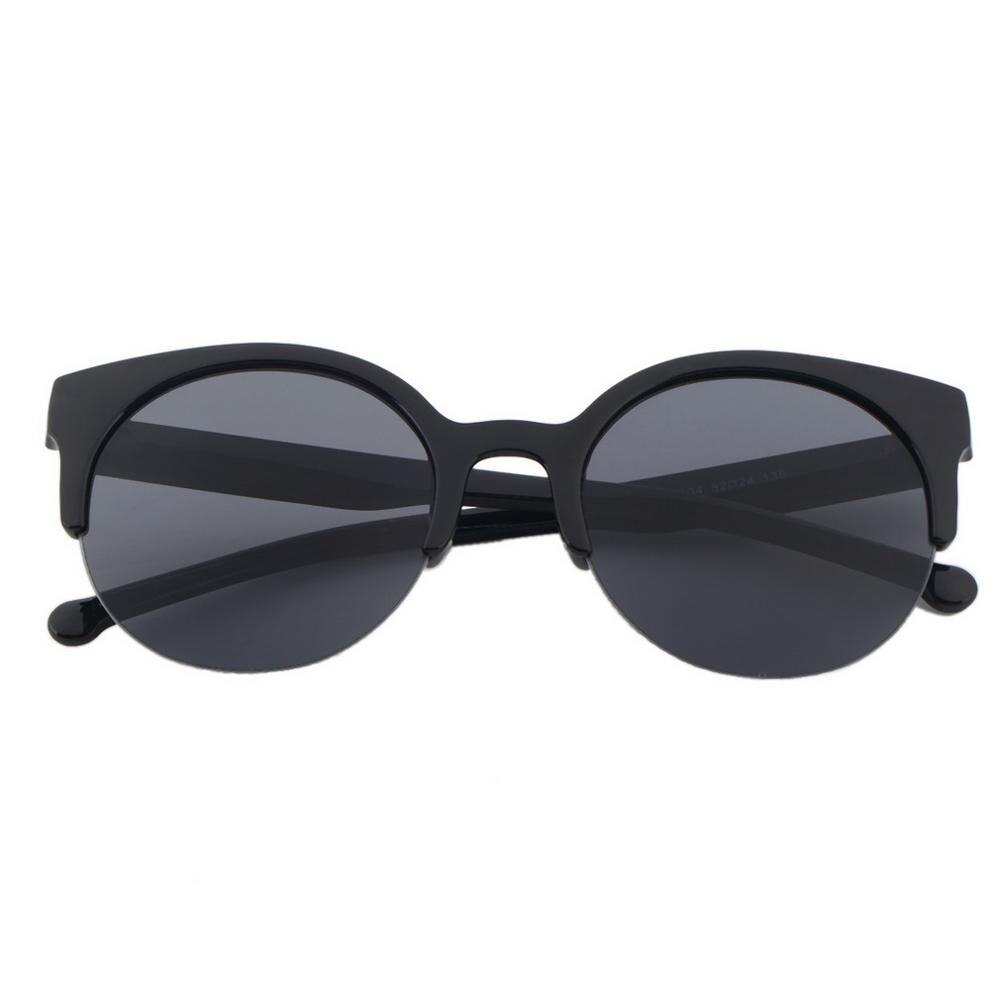Gafas de sol con montura de círculo de forma redonda clásicas Unisex a la con montura Semi sin montura para hombre al aire libre gafas de sol únicas para mujer: Style 2