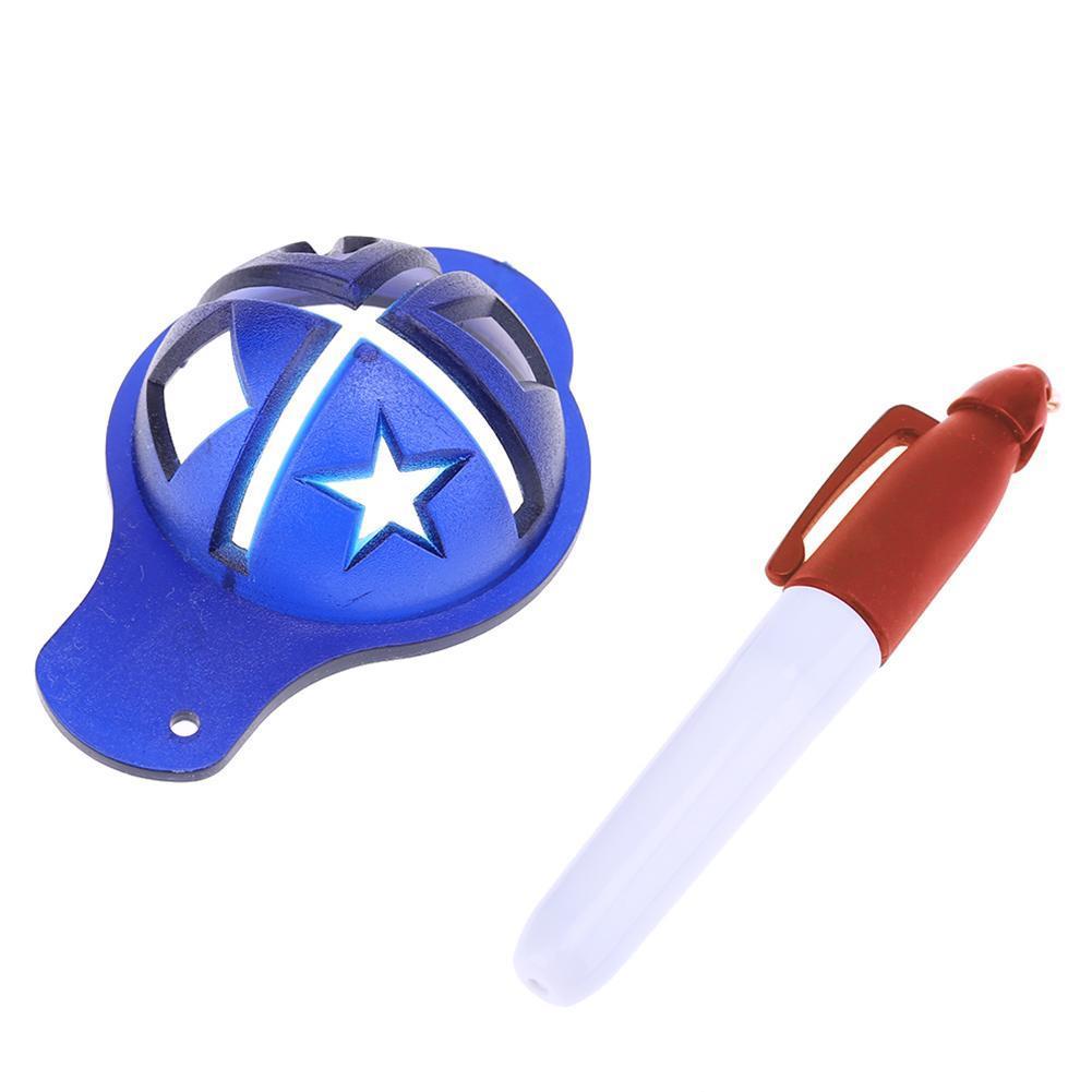 2 unids/set accesorios de Golf suministros marcador de línea azul pelota de Golf con plantillas marcas bolígrafo herramienta de alineación pluma Putti H2P5