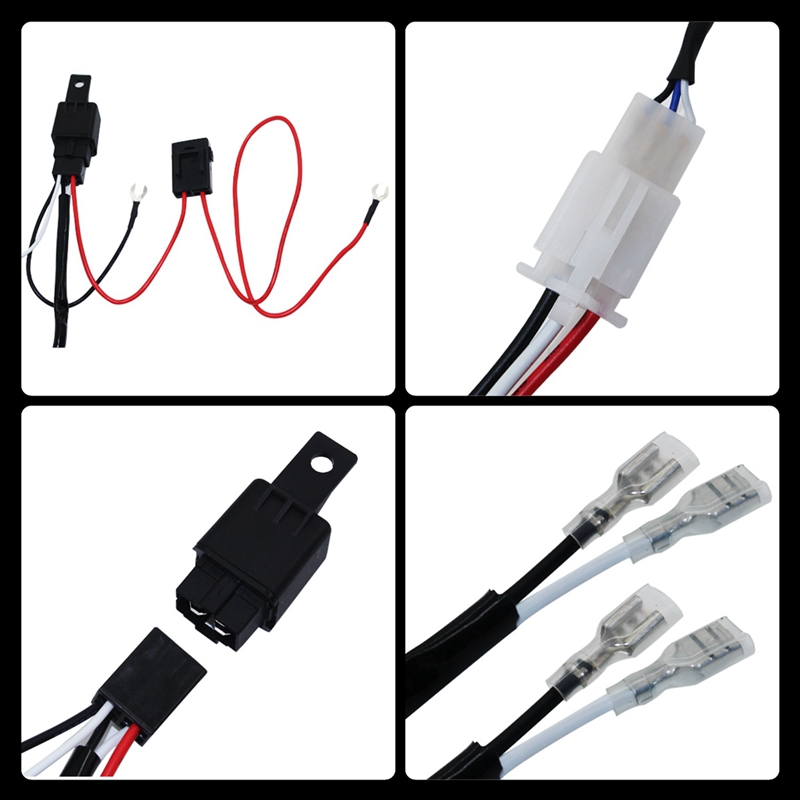 Barra de luz Led de mano de obra, Cable para coche, todoterreno, luz antiniebla, juego de mazo de cableado con interruptor de encendido/apagado de 40a Dc12V, Una Drag Two