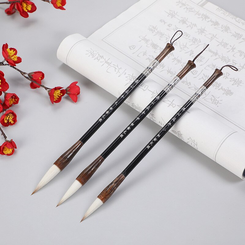Beginner student calligraphy writing brush Zou Ziguangge four treasures large, medium and small size writing brushcalligraphy
