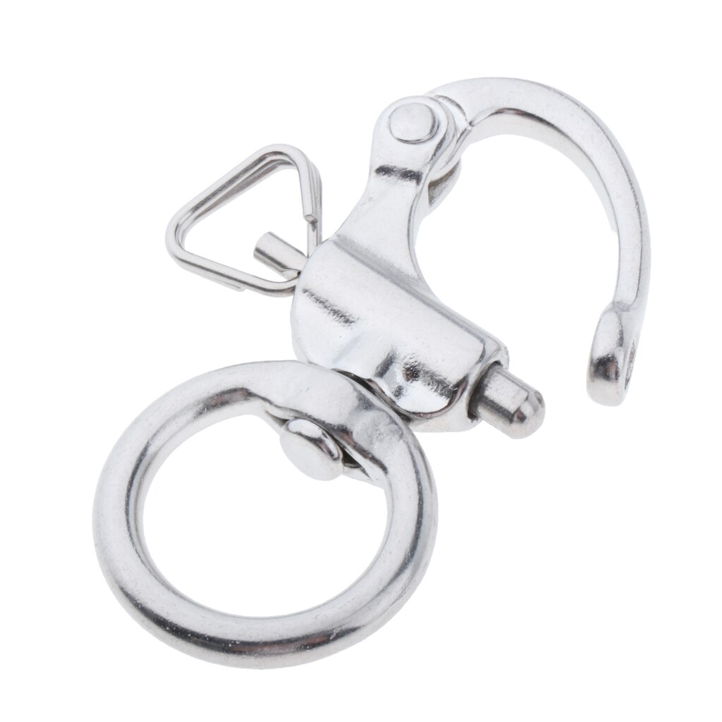 Swivel Eye Snap Shackle Quick Release Bail Rigging Sailing Boat Marine Stainless Steel Clip