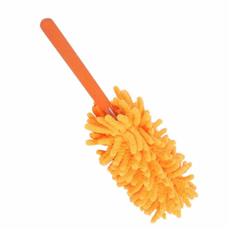 Dust Remover Microfiber Head Dusting Brush Duster Stainless Steel Handle Durable Lightweight for Cleaning Ceiling Fan