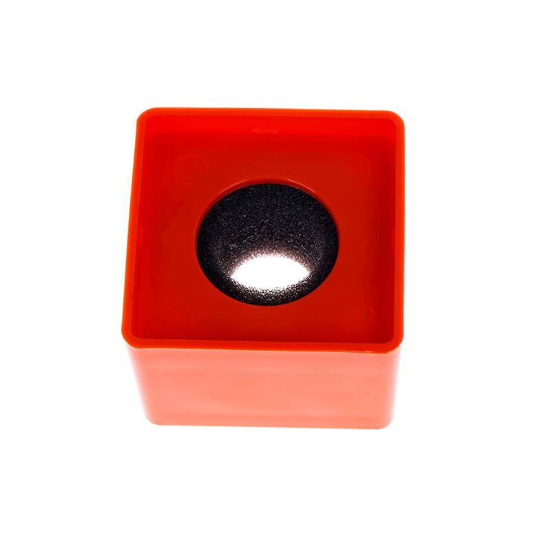 1pc ABS KTV Mic Microphone Logo Flag Station Square Shaped Interview: orange