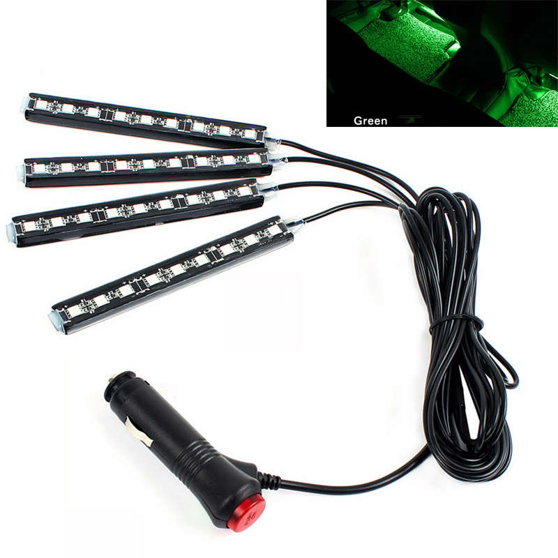 Auto Umgebungs licht Hintergrund beleuchtung Umgebungs stimmung Fuß licht LED-Streifen Auto Atmosphäbetreffend Beleuchtung LED Innen Auto Dekoration Zubehör: verrotten