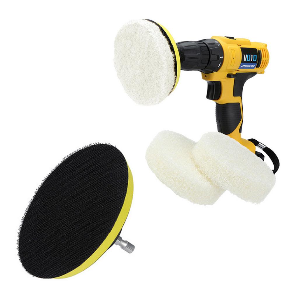 Replaceable Scouring Pad Cleaning Brush For Electric Drill Brush Cleaning Furniture, Kitchens, Sofas, Walls, Car Bodies: Default Title