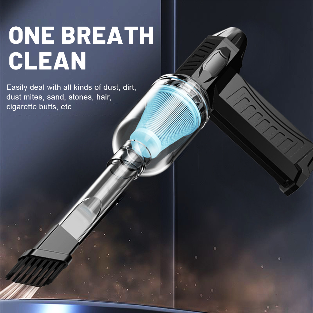 500,000RPM Electric Air Duster 10000mAh Mini Electric Blower 58m/s Stepless Speed Type-C Charging Turbo Jet Fan for Car Cleaning