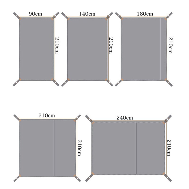 Lona impermeable para acampar, ultraligera esterilla de bolsillo de Picnic, gruesa, para suelo de tienda al aire libre, portátil, para viajes, senderismo y Camping