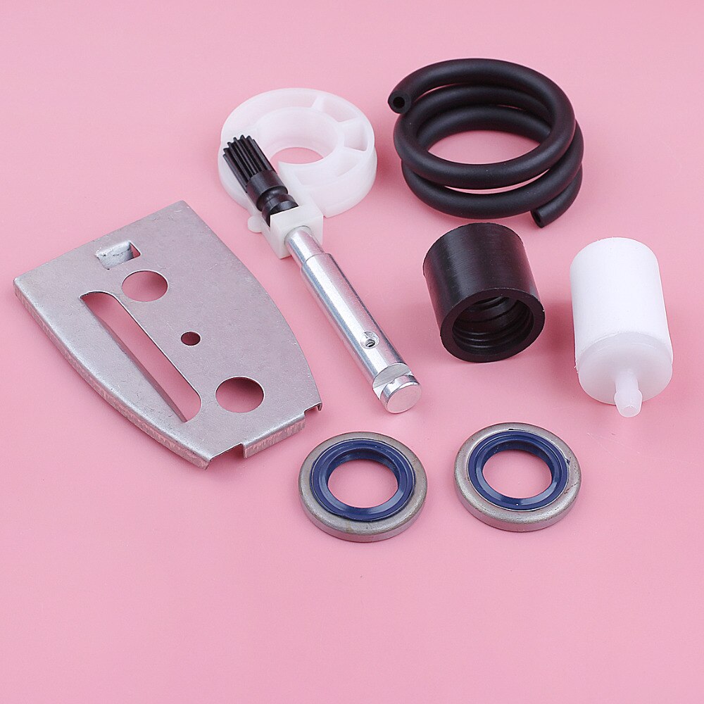 Fuel Oil Filter Line Seal Intake Boot For Husqvarna 55 51 Oil Pump Worm Gear Kit Chainsaw Spare Replace Part