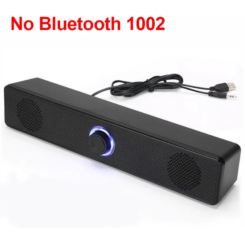 Pc-soundbar trådbunden och trådlös bluetooth-högtalare usb-driven soundbar för tv pc bärbar dator spel hemmabio surroundljudsystem: Silver-