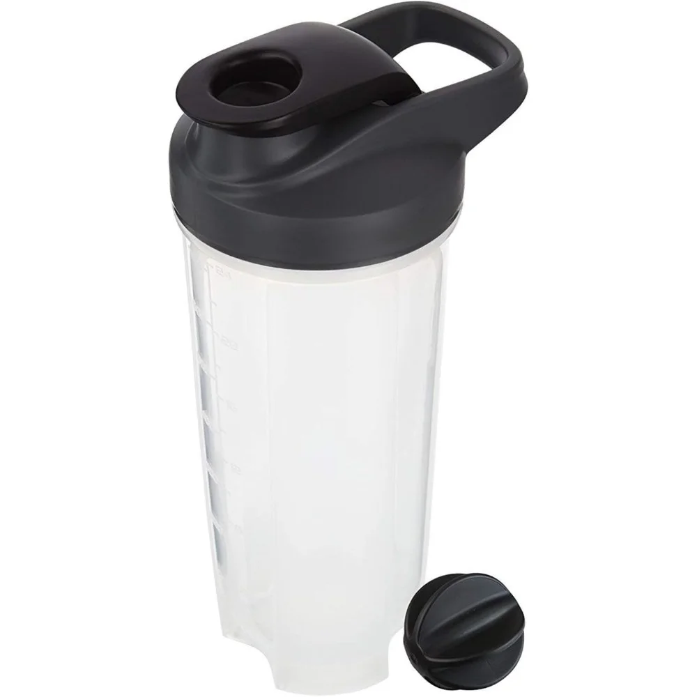 Bouteilles Shaker de 28 oz pour shakes protéinés, tasses Shaker avec fouet mélangeur à bille, bouteille Shaker avec poignée, voyage à emporter