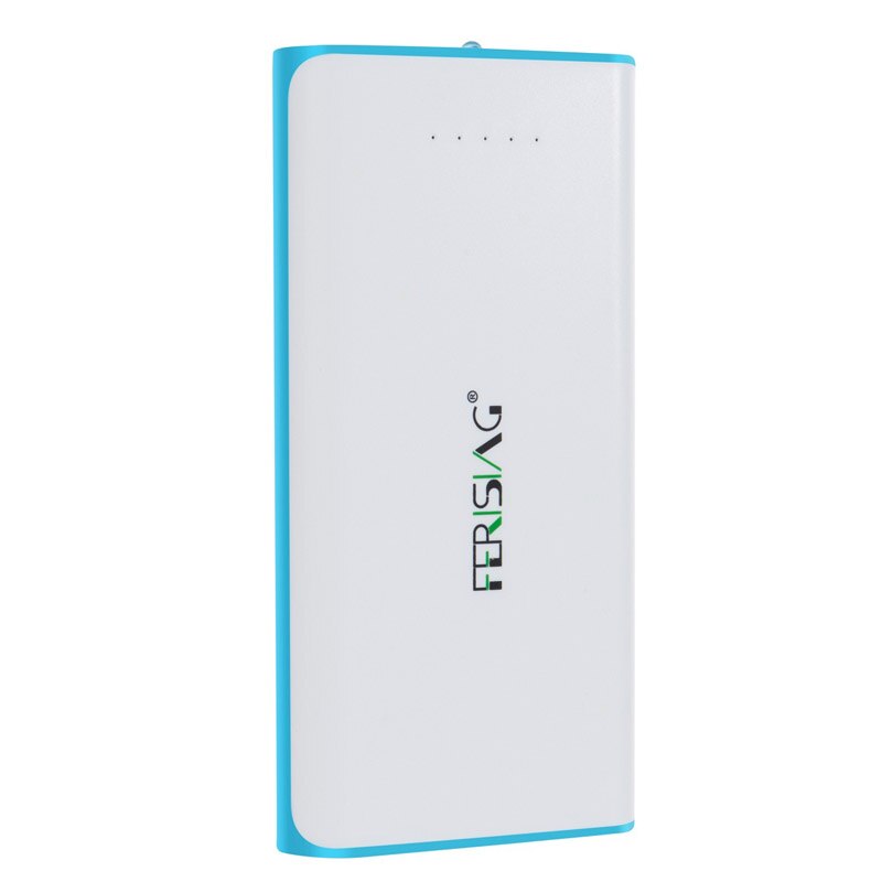 FERISING Power Bank External Battery Pack Portable Charger 20000mah PowerBank for Phone&Tablet Pover bank (Clearance ): white with blue