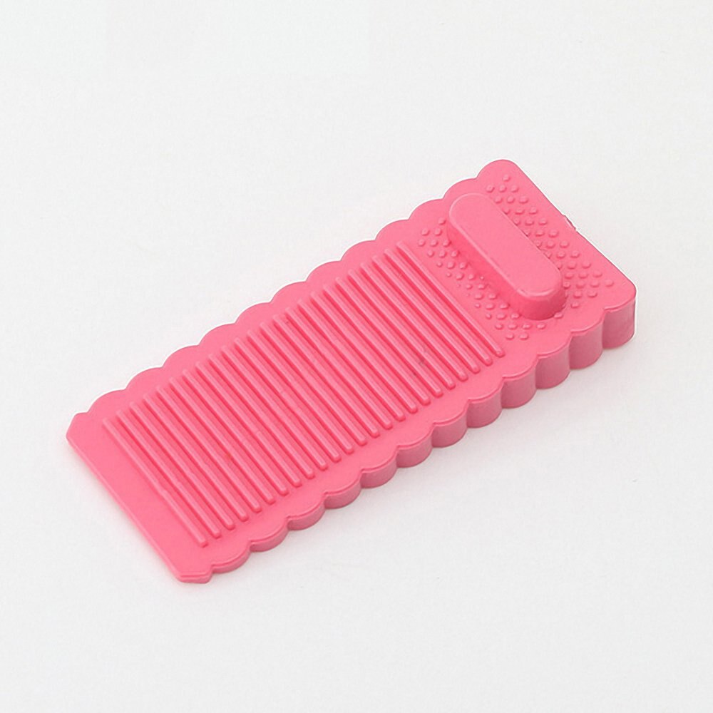 Veiligheid Siliconen Deur Stop Stoppers Antislip Blok Wig Deurstoppers Home Office Deur Achter Retainer Anti-Collision Beschermen hardware: Rose Red