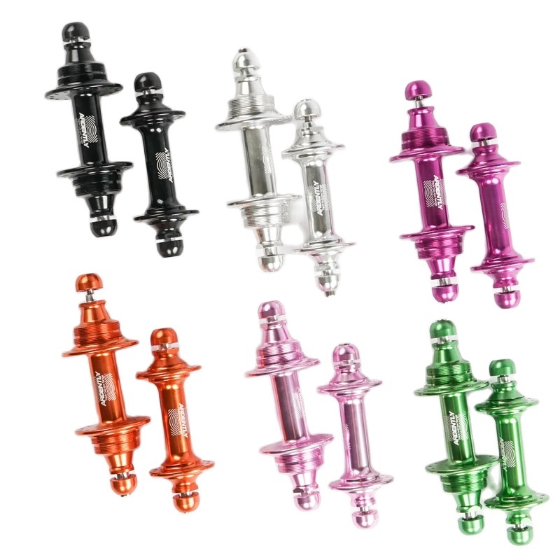 Ardently Bike Hub 20 24 Holes Fixed Gear Track Bicycle Hubs Single Speed Aluminum Alloy Front And Rear Bearing Hub Cycling Part