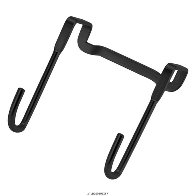 S Shape Hanging Hook Stainless Steel Double S Shaped Storage Hooks for Home Kitchen Bathroom Cabinet Door Key Towel: M  BK