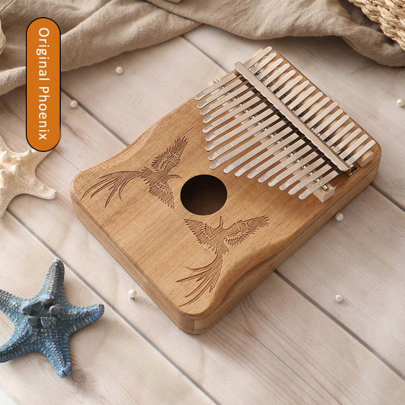 Kalimba 17 Keys Thumb Piano Handguard Wooden Mahogany Body Musical Instruments Kalimba Piano Music Box