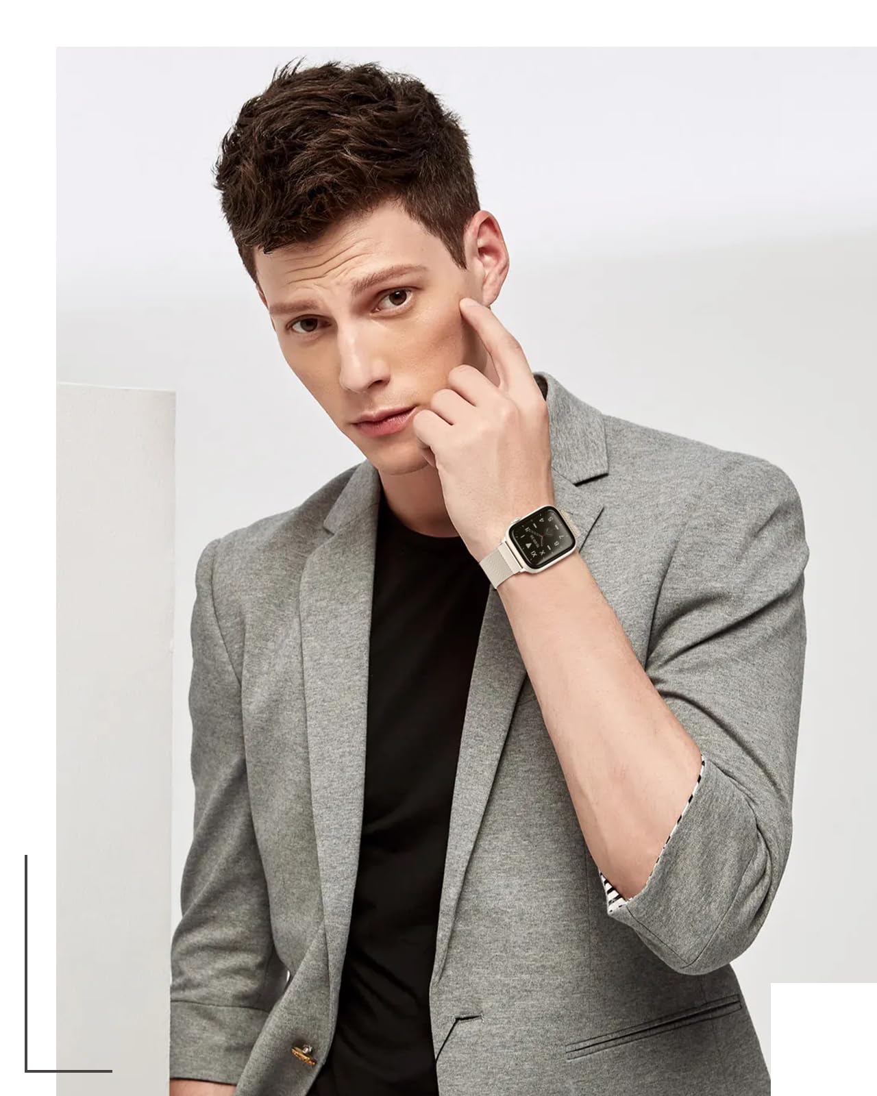 Milanesiskt armband för apple watch-band 44mm 40mm 45mm 49mm 41mm 38mm 42 44 mm armband iwatch-serie 9 3 6 5 se 7 8 ultra 2 rem