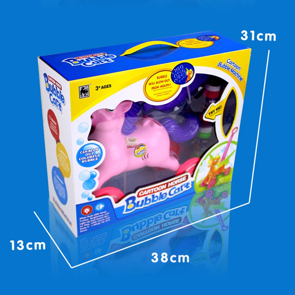 Elektronische Bubble Maaier Walker Bubble Blower Machine Met Muziek Outdoor Game Push Speelgoed Voor Kinderen Kids Outdoor Play