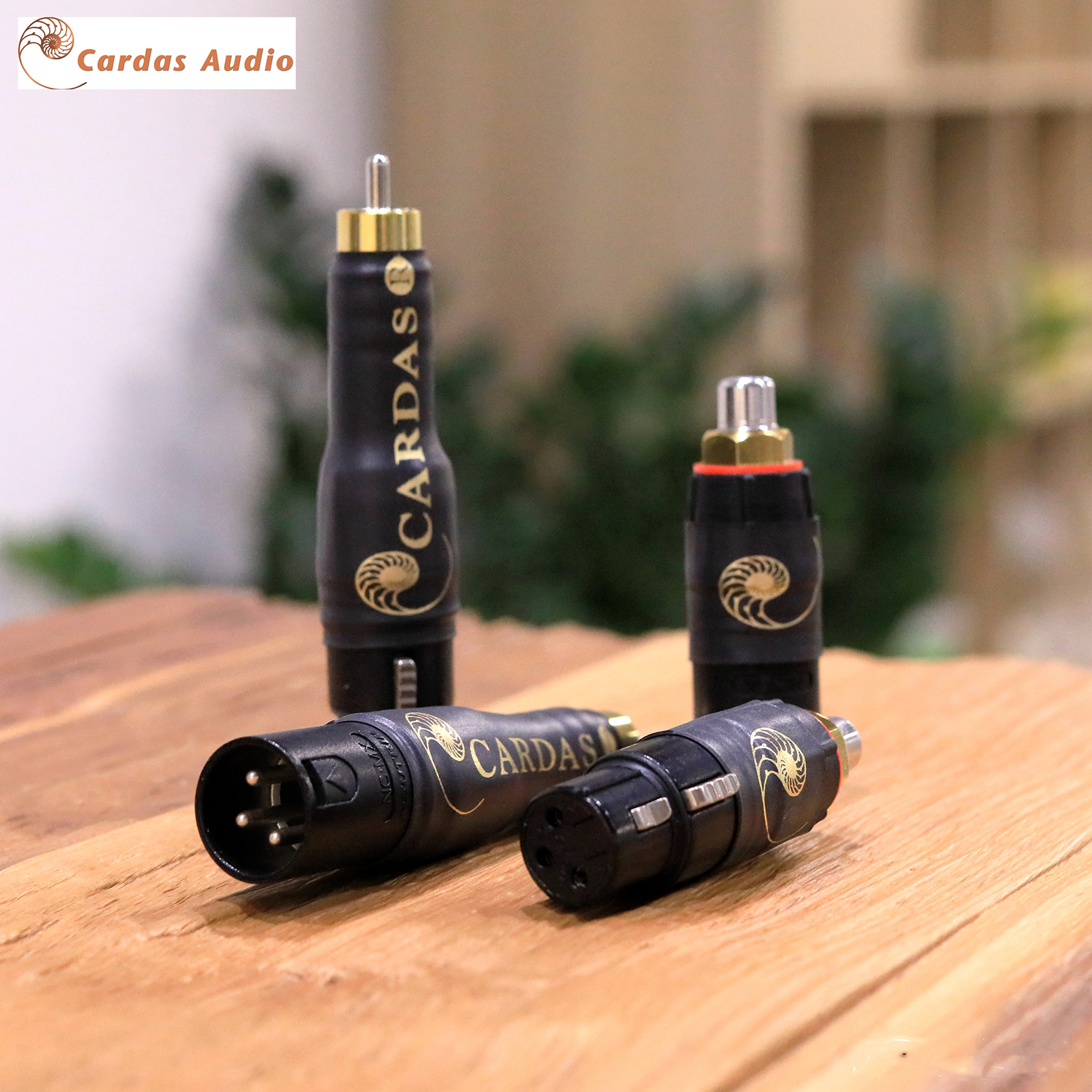 Cardas-adaptador de enchufe hembra a hembra, conector de Audio HIFI XLR macho a RCA macho,
