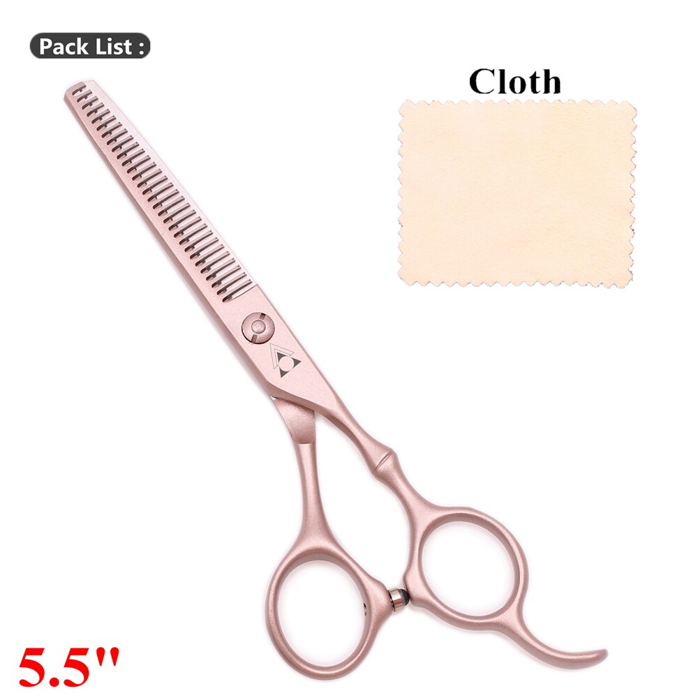 Tijeras profesionales de acero japonés para peluquería, Set de corte de cabello de , 6 440C, 5,5: 9030 jin ya 5.5