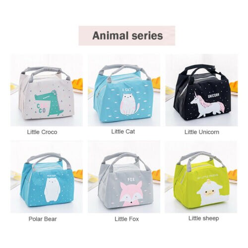 Portable Animal Thermal Insulated Cooler Waterproof Picnic Lunch Box Bag Pouch