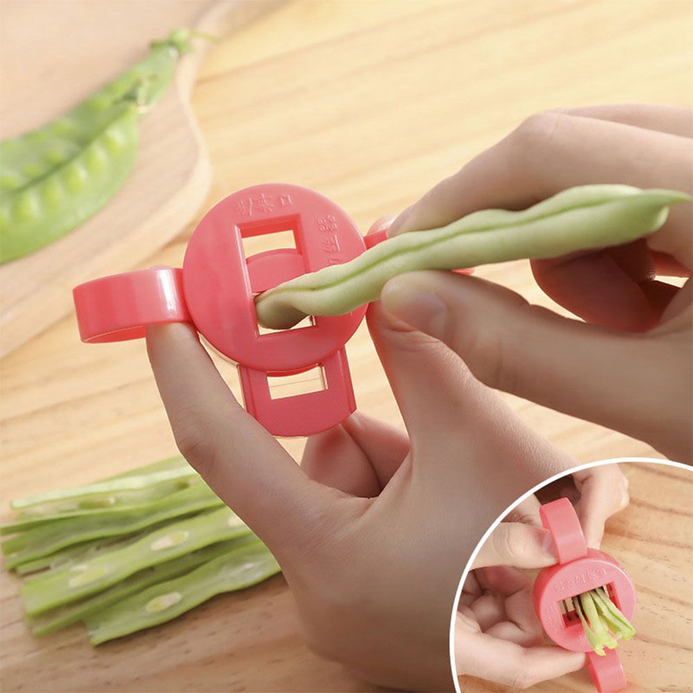 Multifunctional French Bean Slicer Cutter Green Bean Vegetable Runner Slicer Cutter Stringer Remover Peeler Kitchen Tool