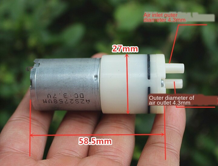 DC3.7V Self-Aspirator Pump Vacuum Suction Pump Air Pump DC Mute Air Pump 3V5V