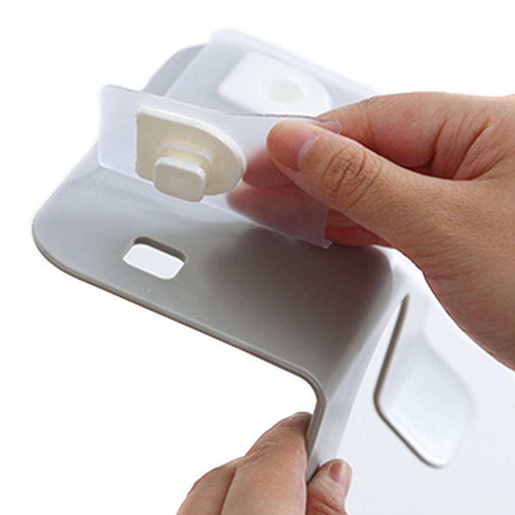 Ingen stansning krävs väggmonterad hårfön fäste ställ hårfön hållare gratis väggfäste plast förvaringsställ