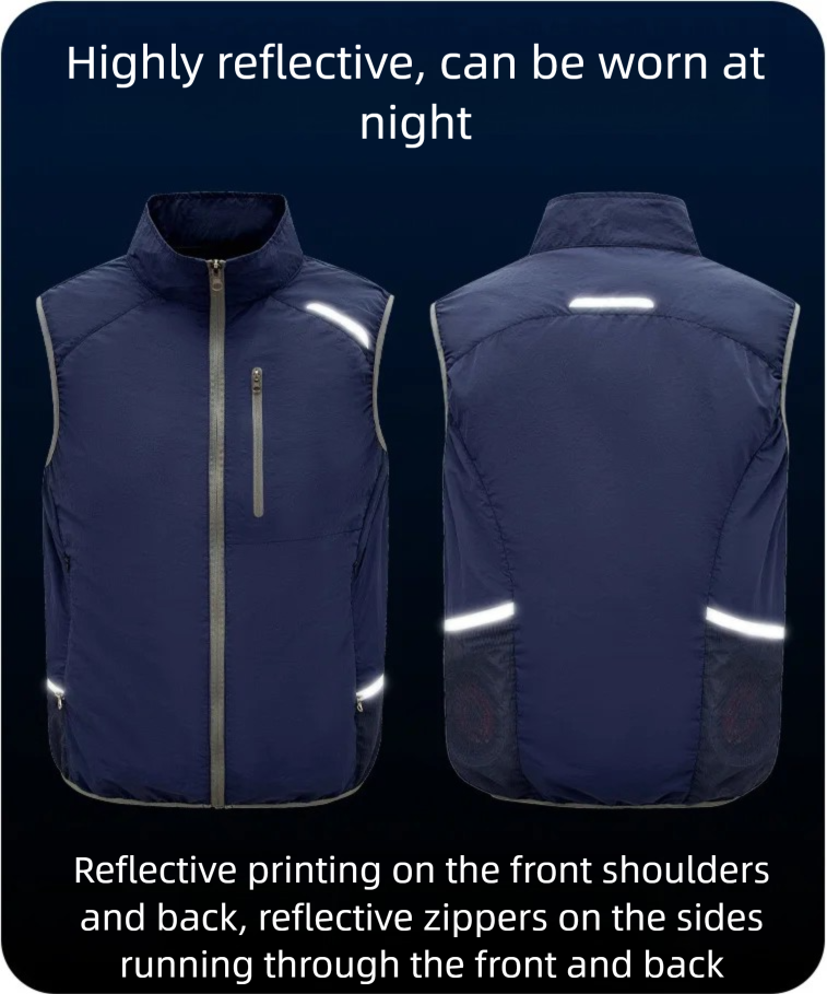 De nieuwste zomerkleding met airconditioning voor mannen en vrouwen, geschikt voor buitenactiviteiten, zoals fietsen, vissen, enz., inclusief koel- en ventilatorkleding.