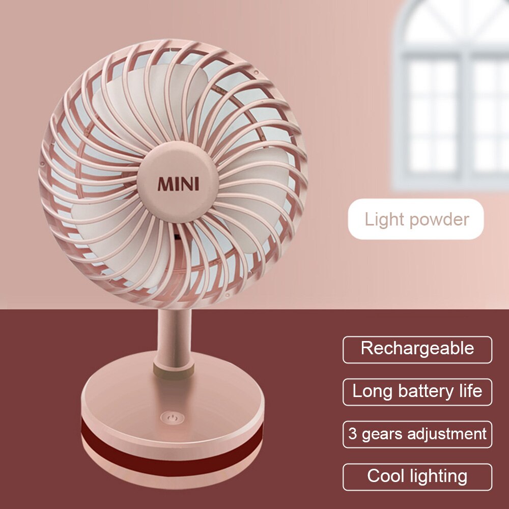 Draagbare Houvast Mini Ventilator Voor Thuis Oplaadbare Draagbare Airconditioner Tafel Usb Fans Ingebouwde Batterij 2000mA