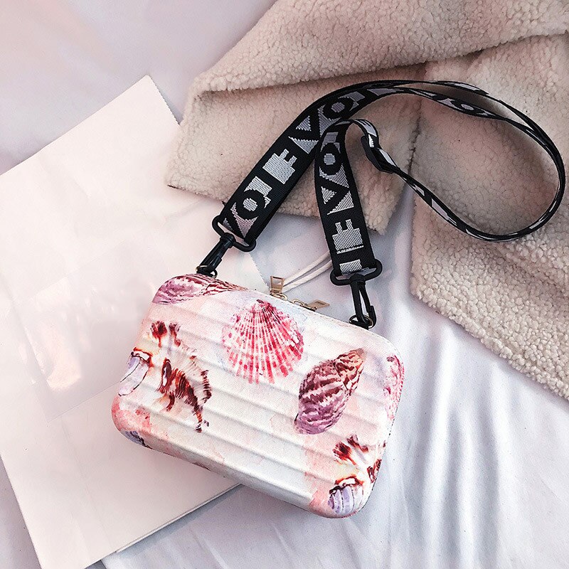 Personality Shoulder Clutch Mini Square Box Bag Cartoon Color Lovely Crossbody Bags Women Handbag Soft: 09