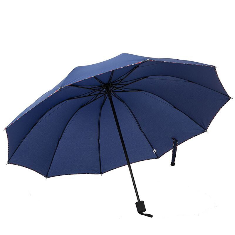 125CM Big Top Umbrella Men Rain Woman Windproof Large Umbrellas Male Women Sun 3 Folding Big Umbrella Outdoor Parapluie