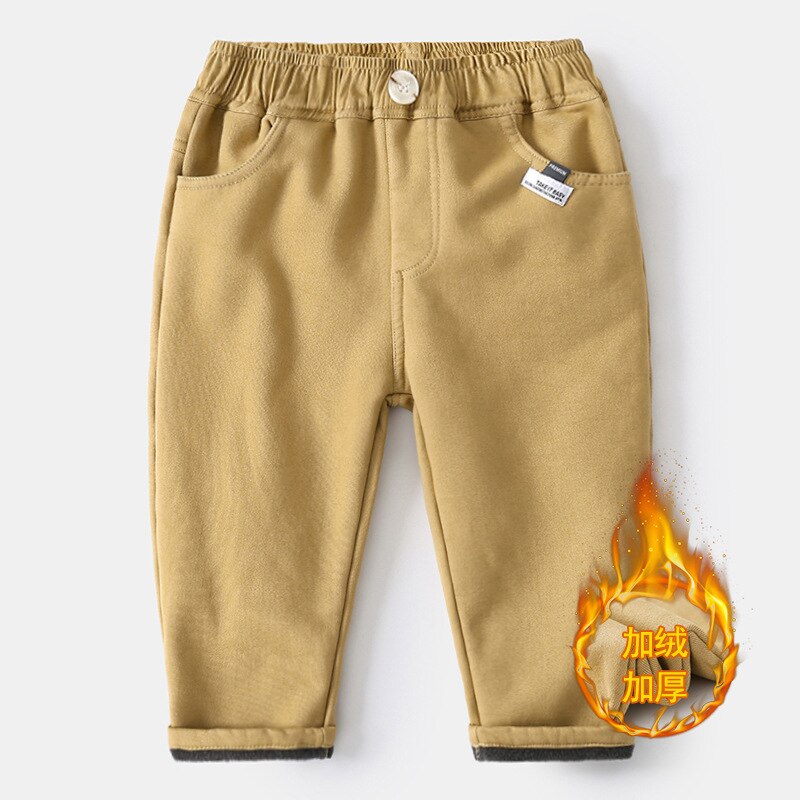 Zimowe ciepłe pluszowe spodnie dla chłopca spodnie dla chłopców spodnie dresowe bawełniane długie spodnie elastyczny pas dorywczo spodnie chłopięce biegaczy