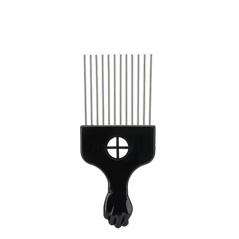 Salon Gebruik Zwarte Anti-Statische Haar Knippen Kam Scheidslijn Haar Plaat Haar Close-Tand Tip Staart Kam voor Hairdress Styling Tool: C-3